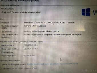 Notebook Lenovo ThinkPad A475, A12, SSD 256 GB, 16 GB RAM - 11