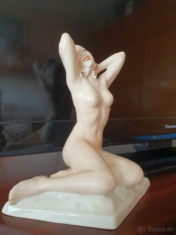 Art Deco Royal Dux od Elly Strobach, nahá žena - 11