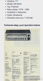 Vintage ITT HiFi 8032B Receiver - 11