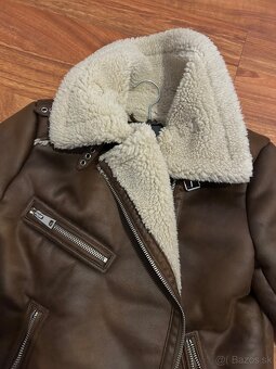 Kozuch zateplená kožená bunda - 11