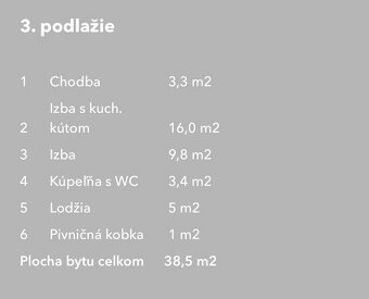 Menší zariadený 2KK centrum + zasklený balkón - 11
