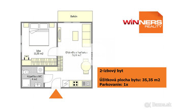 Prenájom novostavba, 2-izbový byt s balkónom, Svätoplukova,  - 11
