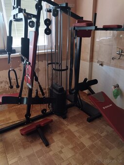 Predám posilňovaciu vežu, činky, bench lavicu a závažia. - 11