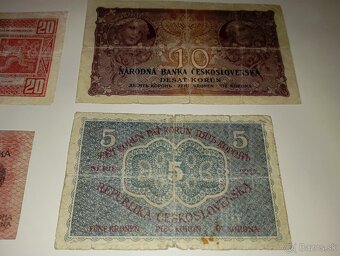 BANKOVKY ČSR 30 LÉTA, 1-100 K, 6 RŮZNÝCH NOMINÁLŮ, NEPERFOR. - 11