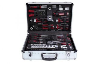 Kompletná sada náradia Cr-V v kufri 162 dielov 1257452 - 11