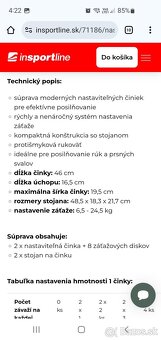 Predám 2 ks nastaviteľné jednoručky inSPORTline DurabBell. - 11