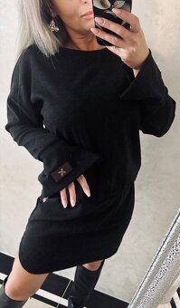 Damske pohodlne šatičky Ema black - 11