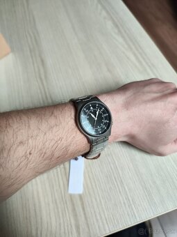 Titánové pánske hodinky BERNY Pilot Field watch, Zafír, NOVÉ - 11