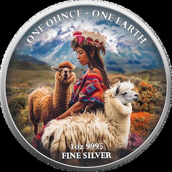 Kontinenty 1 OZ striebro - 11
