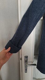 Krásny modrý - teplý kabát veľ. 42 - 11