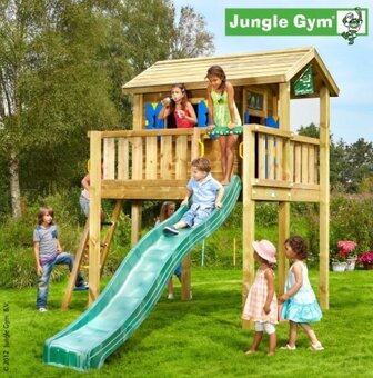 Detský drevený domček JUNGLE GYM PLAYHOUSE XL - 11