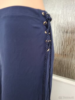 tmavomodré moderné široké nohavice Ralph Lauren L - 11