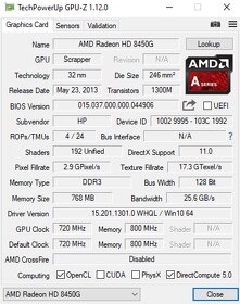 HP 14" AMD A6 8 GB RAM 256 GB SSD AMD Radeon HD 8450G - 11