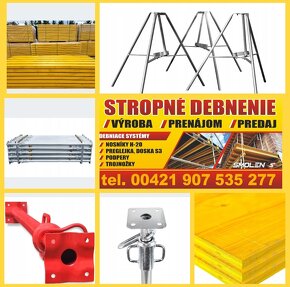 Stropne stlpove debnenie prenajom predaj - 11