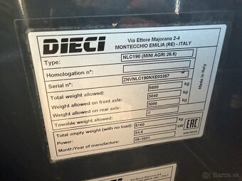 DIECI MINI AGRI 26.6 2022 VIN 357 - 11