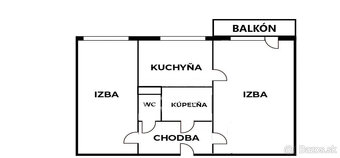 Predaj 2 izb. byt - Košice, Podhradova - 11