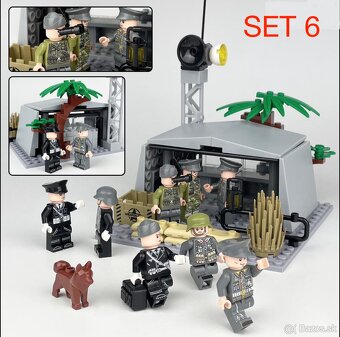 Rôzne sety vojakov 3 + doplnky - typ lego - nové - 11