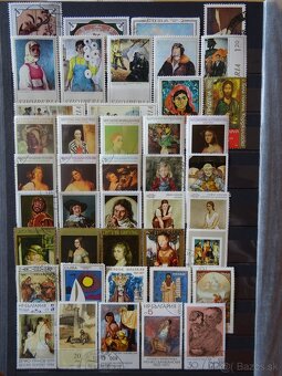 Pekná zbierka známok UMENIE 2 - 11