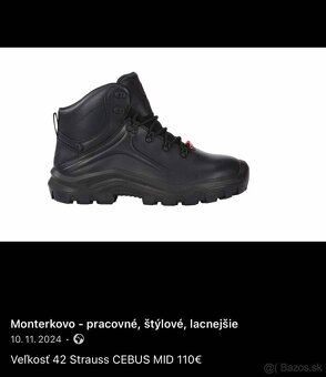 Veľkosť 42, MIX pracovná-bezpečnostná obuv - 11