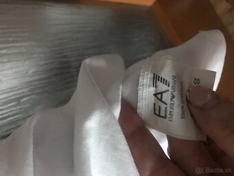 EMPORIO ARMANI white pánske tricko L - 11