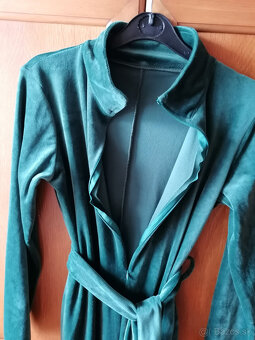 Dámsky dlhý zamatový overal - 11