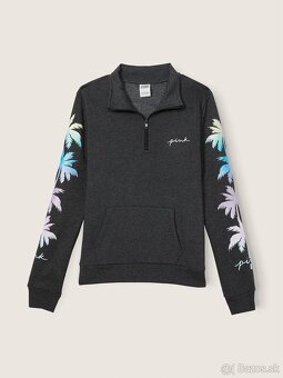 Victoria’s Secret PINK hal-zip farebna trblietava mikina XS - 11