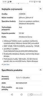 Cowon Plenue D 32gb ++ micro SDHC slot, MP3 prehrávač. - 11