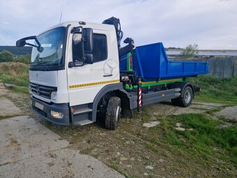 Mercedes Atego 1218 nosič kontajnerov s hydraulickou rukou - 11