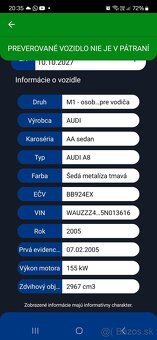 Audi a8 d3 3.0tdi 155kw Automat 6st quattro aj vymenim - 11