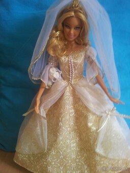 Zberatelska Barbie Basics , svadobne saty pre Barbie - 11