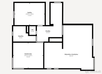 Priestranný 3-izbový byt s dvoma balkónmi – Trenčín, Juh - 11