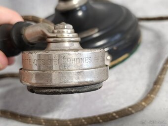 Velmi starý historický telefon do sbírky, štítek Ericsson - 11