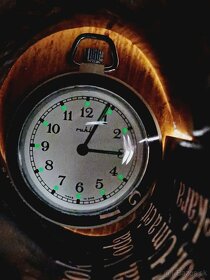 Pekne zachovale nemecke vreckove hodiny Ruhla s etiketou - 11