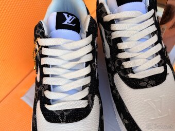 Nike Air Force x Louis Vuitton Čierne s bielim - 11