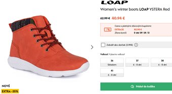 Dámske topánky jeseň - zima- jar- Loap YESTERA v. 41 nové kú - 11