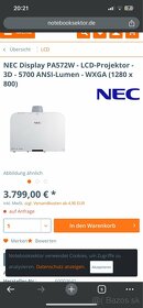 Projektor NEC PA572W, 5600 ANSI, 4k, 3D - 11