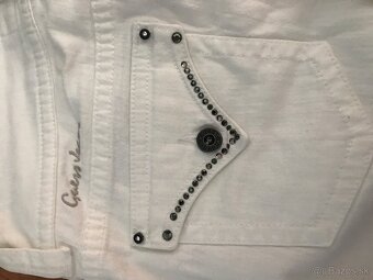 NOVÉ GUESS originál krystalove damske capri nohavice S/M - 11
