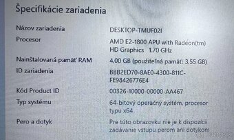 Lenovo B575e / AMD E2-1800 / 4GB RAM / 128GB SSD / 15.6" - 11