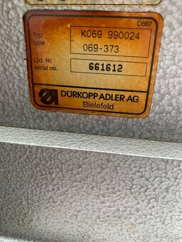 Šicí stroj s ramenem Durkopp Adler 069 Pfaff Minerva JUKI - 11