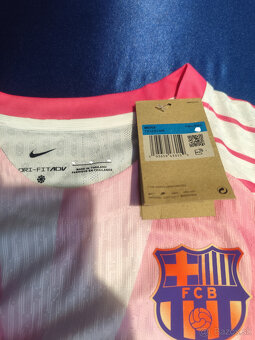 Dres Fc Barcelona Ružový Hráčsky Unikátny Nový s visačkami - 11