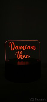 Led lampa s vlastným textom / logom - 11