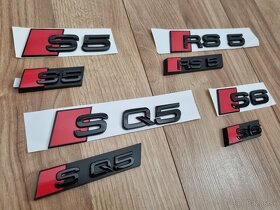 Napis logo znak - S3 RS3 S4 RS4 S7 RS7 RS6 SQ8 SQ7 SQ5 S8 - 11