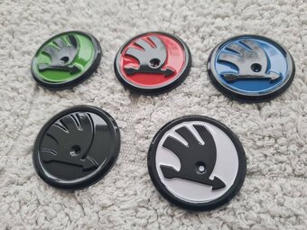 ŠKODA LOGO do volantu 43mm CHROM / 46mm FAREBNE. - 11