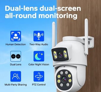 Kamera wifi, vonkajšia, vodotesná,dvojitá - 11