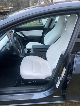 Tesla Model 3 LR, tepelné čerpadlo,bílý interiér,LED Matrix - 11