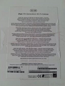 iPad 7 32GB Wifi+Cellular(SIM karta) - batéria 90% - 11