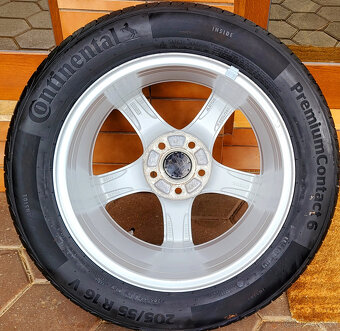 alu R16 5x108, orig. Volvo (pneu Continental 205/55, NOVÉ) - 11