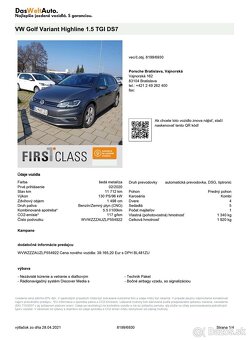 VW Golf Variant•1.5 TGI•automat•2020•70tis. - 11