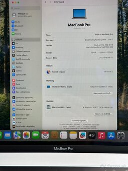 MacBook Pro 15, 500GB, sequoia, i7 - 11