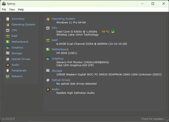 HP Elitebook /Intel Core i5-8365U/8GB RAM/FHD/256GB SSD - 11